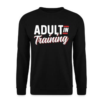 Adulte en éducation Anniversaire Adulte - Sweat-shirt Unisexe - noir - Devant - Alina (178cm) & Michal (187cm)