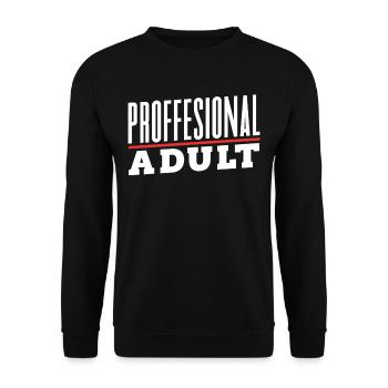 Adulte professionnel Anniversaire Adulte - Sweat-shirt Unisexe - noir - Devant - Alina (178cm) & Michal (187cm)