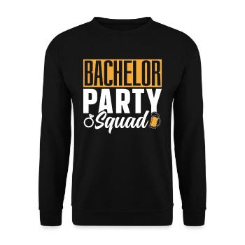 Bachelorette Party Squad Bride Bachelorette - Unisex Sweatshirt - black - Front - Alina (178cm) & Michal (187cm)