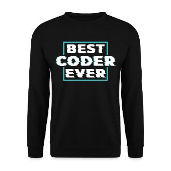 Best Programmer Ever Coding Coder Code - Unisex Sweatshirt - black - Front - Alina (178cm) & Michal (187cm)