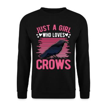Corbeau Corbeau Corbeau - Sweat-shirt Unisexe - noir - Devant - Alina (178cm) & Michal (187cm)