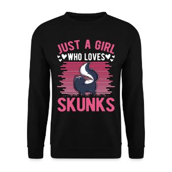 Fille moufette - Sweat-shirt Unisexe - noir - Devant - Alina (178cm) & Michal (187cm)