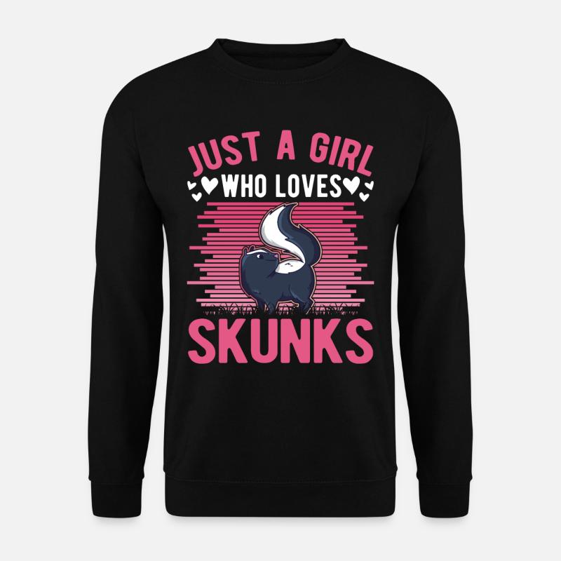 Skunk Girl - Unisex Sweatshirt - black