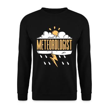 Météorologue Profession Météorologie Prévisions météorologiques - Sweat-shirt Unisexe - noir - Devant - Alina (178cm) & Michal (187cm)
