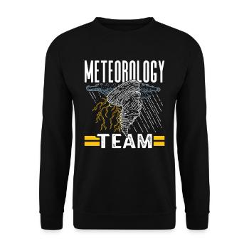Équipe Météorologie Météorologue Prévisions météorologiques - Sweat-shirt Unisexe - noir - Devant - Alina (178cm) & Michal (187cm)