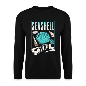 Amoureux des coquillages Collecteurs de coquillages Collecte de coquillages - Sweat-shirt Unisexe - noir - Devant - Alina (178cm) & Michal (187cm)