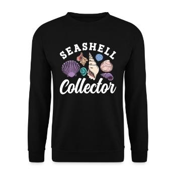 Collecteurs de coquillages Les collecteurs de moules ramassent les moules - Sweat-shirt Unisexe - noir - Devant - Alina (178cm) & Michal (187cm)