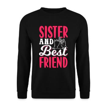 Sœur et meilleure amie Team Sisters - Sweat-shirt Unisexe - noir - Devant - Alina (178cm) & Michal (187cm)
