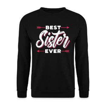 Meilleure sœur de tous les temps Sœurs amies - Sweat-shirt Unisexe - noir - Devant - Alina (178cm) & Michal (187cm)