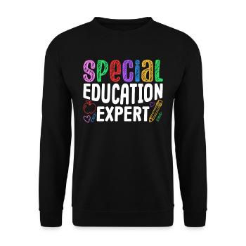 Expert en éducation spécialisée Enseignants en éducation spécialisée Éducation spécialisée - Sweat-shirt Unisexe - noir - Devant - Alina (178cm) & Michal (187cm)