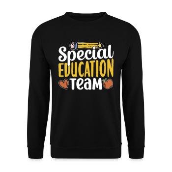 Special Education Team Teacher Profession Special Education - Unisex Sweatshirt - black - Front - Alina (178cm) & Michal (187cm)