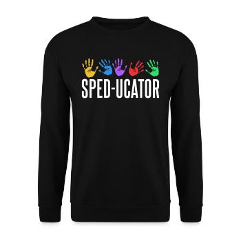 Sped Ucator Profession Special Education Special Education Special Education - Unisex Sweatshirt - black - Front - Alina (178cm) & Michal (187cm)