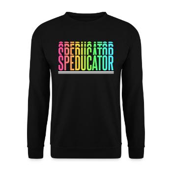 Speducator Special Education Teacher Special Education - Unisex Sweatshirt - black - Front - Alina (178cm) & Michal (187cm)