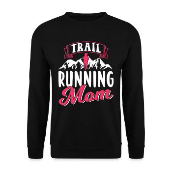 Trail Running Maman Race Runner Trail Running - Sweat-shirt Unisexe - noir - Devant - Alina (178cm) & Michal (187cm)