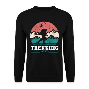 Trekking Randonneurs Amateurs de randonnée - Sweat-shirt Unisexe - noir - Devant - Alina (178cm) & Michal (187cm)