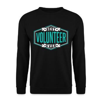 Best Volunteer Ever Profession Volunteer - Unisex Sweatshirt - black - Front - Alina (178cm) & Michal (187cm)