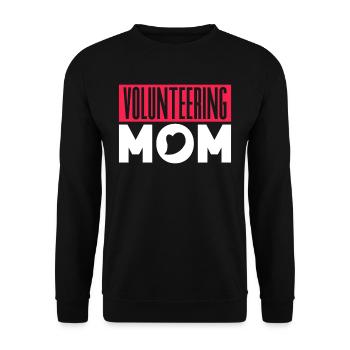 Volunteer mother Profession Voluntary Volunteer - Unisex Sweatshirt - black - Front - Alina (178cm) & Michal (187cm)