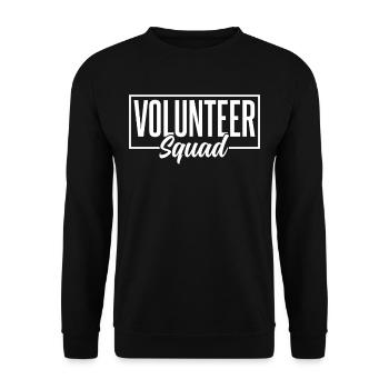 Volunteer Team Voluntary Volunteer - Unisex Sweatshirt - black - Front - Alina (178cm) & Michal (187cm)