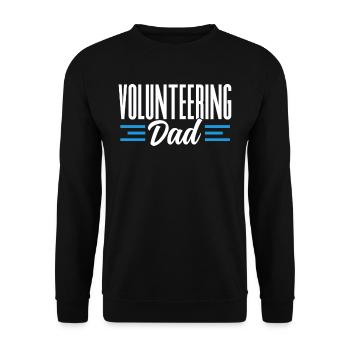 Volunteer father Voluntary Voluntary profession - Unisex Sweatshirt - black - Front - Alina (178cm) & Michal (187cm)