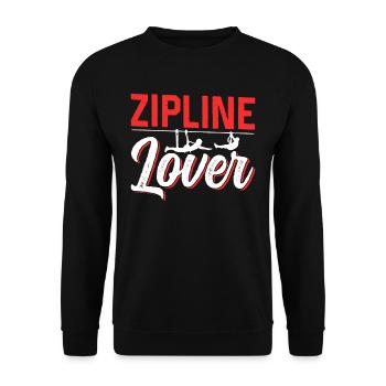 Amateurs de tyrolienne Tyrolienne Tyrolienne Sports - Sweat-shirt Unisexe - noir - Devant - Alina (178cm) & Michal (187cm)