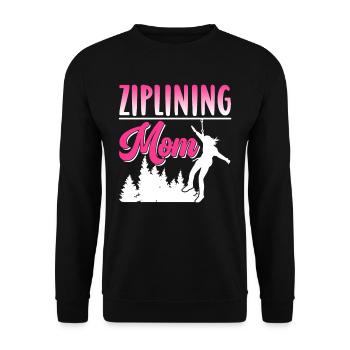 Tyrolienne Maman Dictons Tyrolienne Sport Tyrolienne - Sweat-shirt Unisexe - noir - Devant - Alina (178cm) & Michal (187cm)