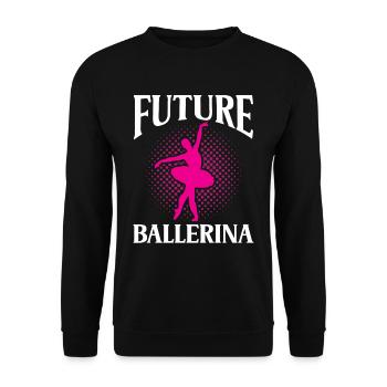 Future Ballerina Hobby Ballet Ballet Dancers - Unisex Sweatshirt - black - Front - Alina (178cm) & Michal (187cm)