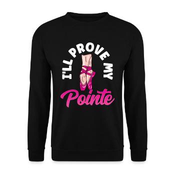 Je vais prouver mon passe-temps punchline - Sweat-shirt Unisexe - noir - Devant - Alina (178cm) & Michal (187cm)