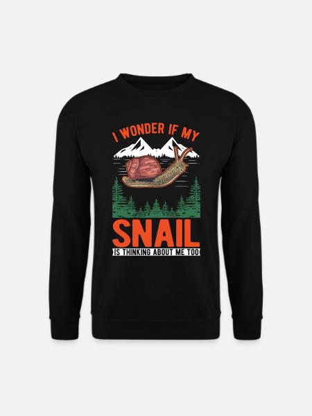 Snail Gift Vineyard Snail - Unisex Sweatshirt - black