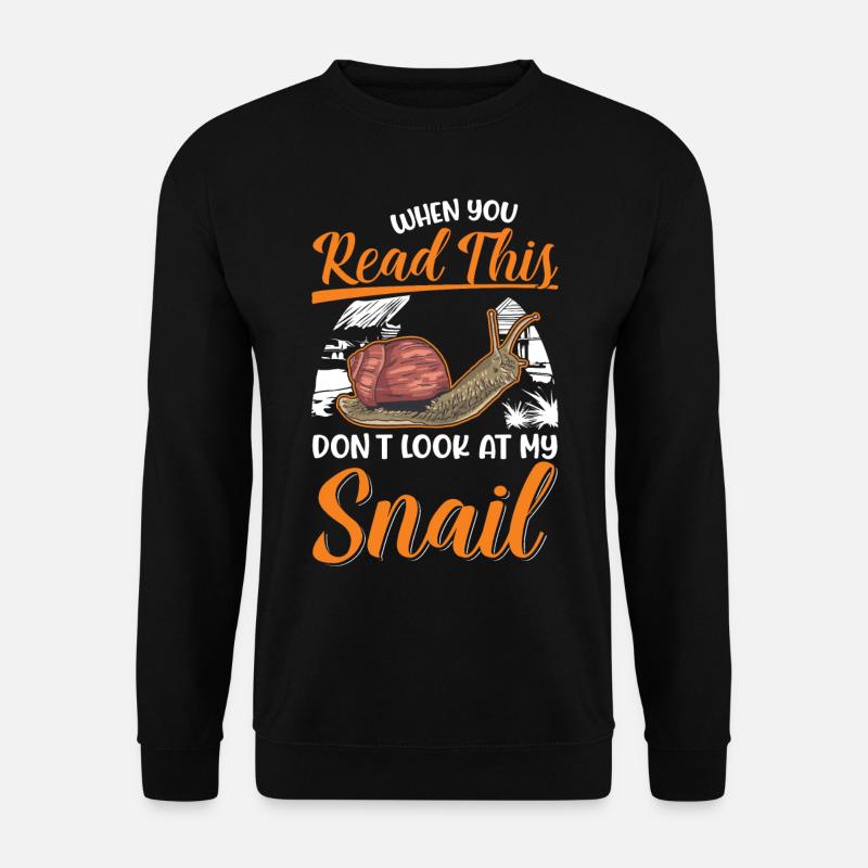 Snail Gift Vineyard Snail - Unisex Sweatshirt - black