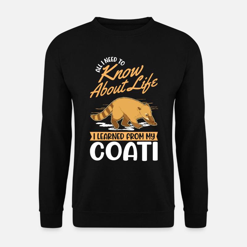 Coati Gift Proboscis Coati - Unisex Sweatshirt - black