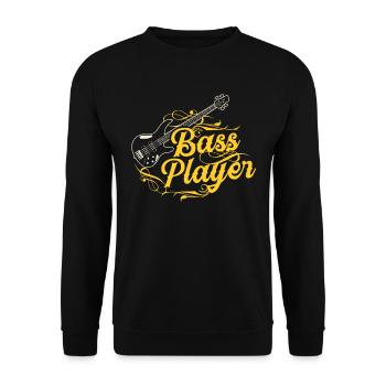 Bassiste Basse Guitare Basse Guitariste Basse Musicien - Sweat-shirt Unisexe - noir - Devant - Alina (178cm) & Michal (187cm)