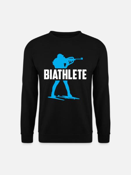 Biathlet Sport Biathlon Biathlons Biathletin - Unisex Pullover - Schwarz