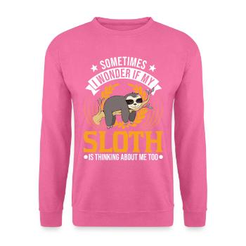 Sloth lover - Unisex Sweatshirt - pink - Front