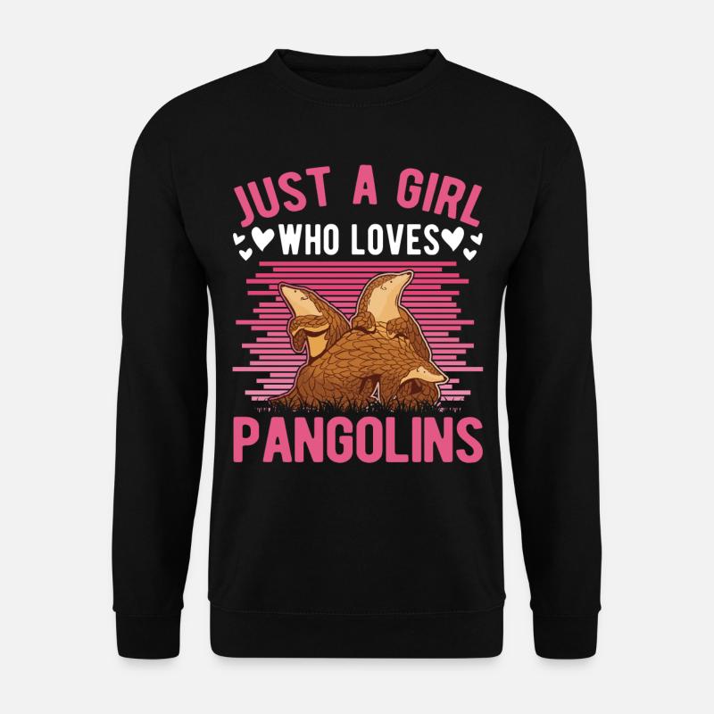 Pangolin Girl Pangolin - Unisex Sweatshirt - black