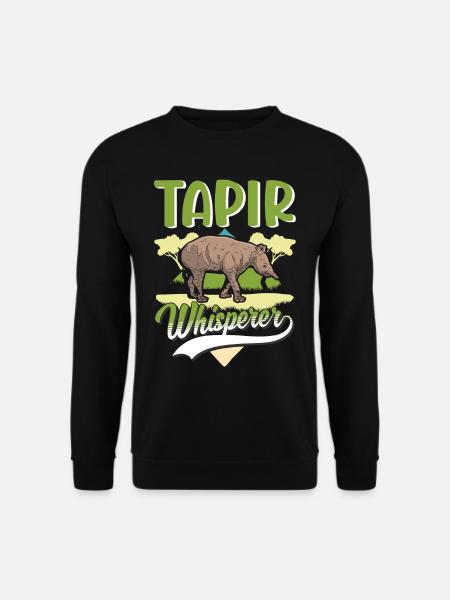 Tapir Whispering lowland tapir - Unisex Sweatshirt - black