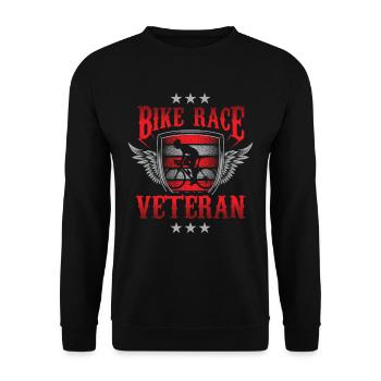 Cycling Race Veteran Bicycle Cyclist Race Race - Unisex Sweatshirt - black - Front - Alina (178cm) & Michal (187cm)