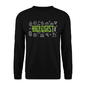Biologie Profession Biologie Professeur de biologie - Sweat-shirt Unisexe - noir - Devant - Alina (178cm) & Michal (187cm)