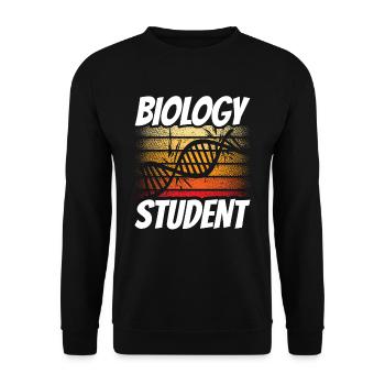 Biology Student Biology Student Biologist Profession - Unisex Sweatshirt - black - Front - Alina (178cm) & Michal (187cm)