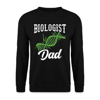 Biologiste Papa Professeur de biologie Biologiste Biologie - Sweat-shirt Unisexe - noir - Devant - Alina (178cm) & Michal (187cm)