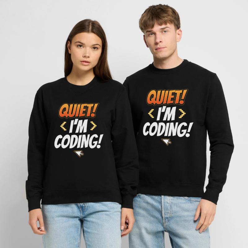 Silent I Programming Coding Coder Programming Unisex Sweatshirt