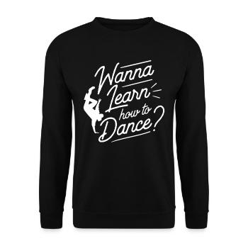 Voulez-vous apprendre à danser professeur de danse à l’école de danse - Sweat-shirt Unisexe - noir - Devant - Alina (178cm) & Michal (187cm)