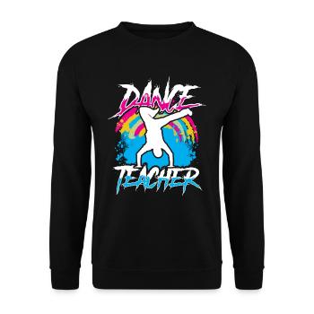 Tanzlehrer Tanzlehrerin Tanzschule Tanzkurs - Unisex Pullover - Schwarz - Vorne - Alina (178cm) & Michal (187cm)