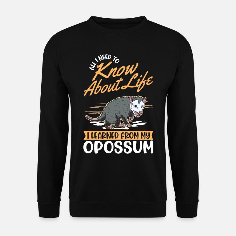 Opossum Gift Possum Marsupial - Unisex Sweatshirt - black