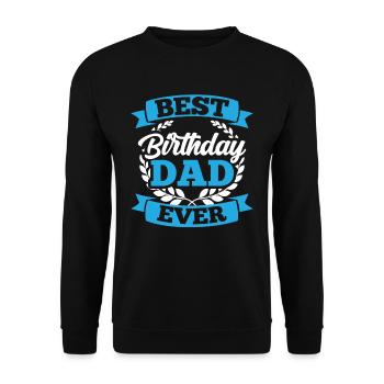 Best Birthday Daddy Party Daddy Dad - Unisex Sweatshirt - black - Front - Alina (178cm) & Michal (187cm)