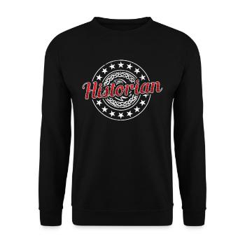 Historian History History Teacher - Unisex Sweatshirt - black - Front - Alina (178cm) & Michal (187cm)
