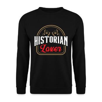 History Lover History Historian Profession - Unisex Sweatshirt - black - Front - Alina (178cm) & Michal (187cm)
