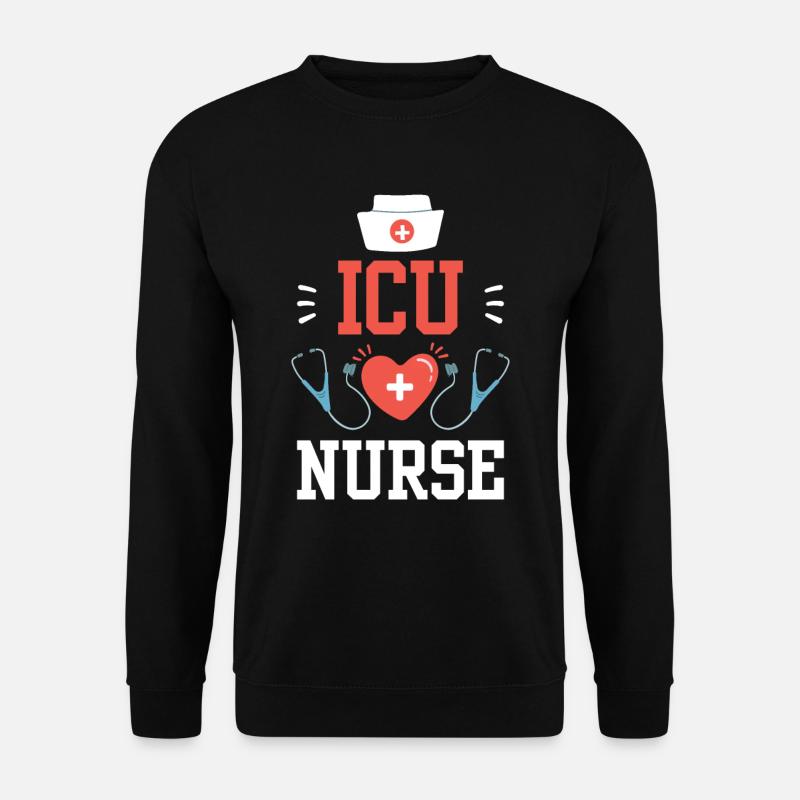 Intensivkrankenschwester Intensivpflege Intensiv - Unisex Pullover - Schwarz