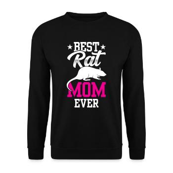 Best Rat Mom Ever Rat Mom Rats - Unisex Sweatshirt - black - Front - Alina (178cm) & Michal (187cm)