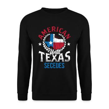 Les Américains jusqu’à la sécession des Texans du Texas - Sweat-shirt Unisexe - noir - Devant - Alina (178cm) & Michal (187cm)