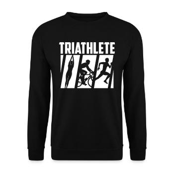 Triathlète Triathlète Sport Triathlon Triathlons - Sweat-shirt Unisexe - noir - Devant - Alina (178cm) & Michal (187cm)